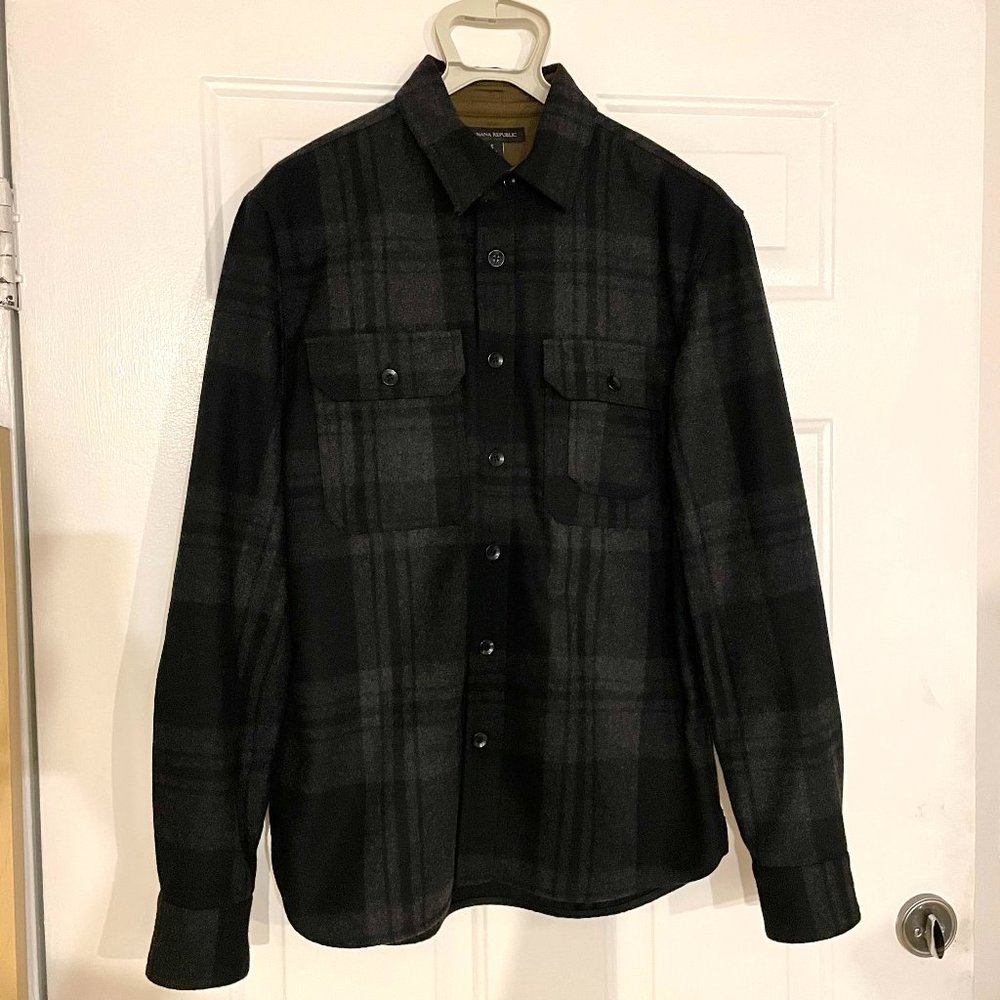 Banana Republic Wool-like Shirt Jacket